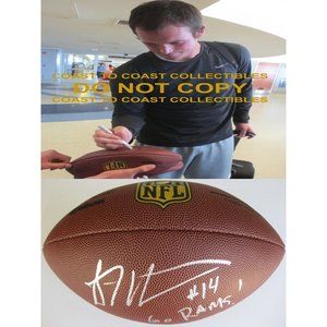 SEAN MANNION LA RAMS,OREGON STATE,SIGNED,AUTOGRAPHED,DUKE FOOTBALL,PROOF